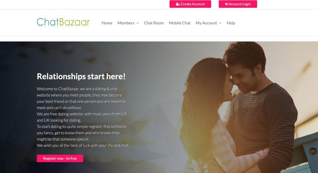 chatbazaar main page