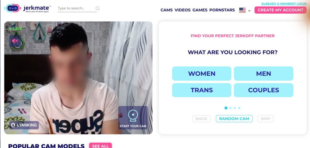 Jerkmate Gay create account