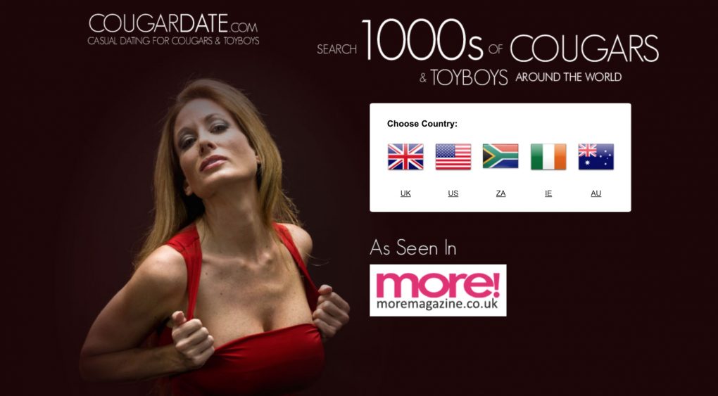 CougarDate main page