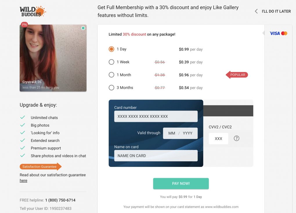 WildBuddies upgrade profile